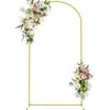 Party Decoration Wedding Arch Backdrop Stand 7,2 pi carré en or métal pour la cérémonie anniversaire