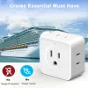 Adaptors 5 Way Multi Plug Outlet Extender, Wall Outlet Expander, Small Electrical Outlet Splitter for Travel, Home, Office, Dorm