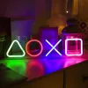 Luz de ícone de jogo PS4 personalizada para neon PS4 para a parede da atmosfera PlayStation Lamp LED de iluminação colorida barra de barra de arte decoração de arte