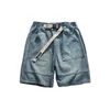 Fashion Casual Denim Shorts pour hommes Trend ins Pop Summer Summer Wear Japanese Gothic Hop Hop Loose Cargo Five Quarter Pants 240423