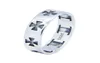 Tamanho 610 Lady Girls 925 Sterling Silver Ring Jewelry mais recente S925 Punk Style Cycle Cross ring331t4691013