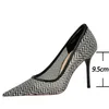 Отсуть обувь Bigtree Mesh Hollow Lace Women Pumps Stiletto каблуки мода High Sexy Party Женщины Большой размер 43