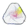 Accessoires Triangulaire Pliant Landing Net pour la pêche en acier inoxydable Scoop Net Hollow Hand Net 40cm60 cm