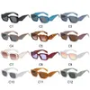 Sunglasses Retro Irregular Mens and Womens UV Protective Sunglasses 90s Shades Rectangular Sunglasses Y2K Sunglasses J240423