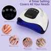 320W Professional UV/LED Nail Lamp Nail Dryer Nail Potherapy Machine Dual Light Source UV Nail Lamp For Nail Art DIY Use 240408