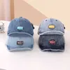 CAPS HATS SOMMER BABY BASEBALL CAP RETRO DENIM TODDLER pojkar flickor solhatt mjuka grälar barn broderade toppade mössor d240425