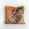 Kudde Leopard Tiger Pillows Velvet Case Jungle Decorative Cover For Soffa Modern Luxury Living Room Home Decorations