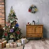 Fleurs décoratives 12pcs 16 cm paillettes artificielles joyeux Noël ornements décorations d'arbres pour l'année à domicile décor de fête de mariage