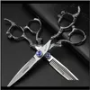 Nożyczki do włosów nożyczki do krojenia narzędzia do cięcia 6 -calowe rozrzedzenie fryzjer profesjonalny sprzęt Q240425