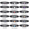 Charm Bracelets 8mm Black Volcanic Stone Energy Bracelet Classical Fashion Magnetic Anklet Colorful Frosted Beads Jewelry