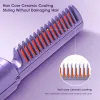 Brosse les cheveux lisser les coiffures brosses mini-peigne chaude portable USB rechargeable chauffage rapide cheveux lisser lisseur