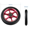 Scooters 100mm Scooter Wheels استبدال مع محامل الألومنيوم مرتديها PU Scooter Parts Accessories 2pcs/set