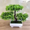 Fiori decorativi ganoderma albero pino simulazione fiore pianta artificiale bonsai falsa pista verde piante ornamenti tavolo decorazione top decorazione