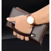 Portafogli kangaroo marchio uomo frizione clutch in pelle in pelle lunga borsetta doppia certifica portafoglio marrone nera maschio casual borse