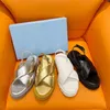 Plateforme Sandales d'été glissez ouverte orteil rond Slip sur les vacances Sandale Sandale Sandale Décline d'extérieur Chaussures de concepteur de luxe pour femmes Vêches d'usine avec boîte