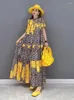 Sukienki imprezowe xitao patchwork lampart sukienki Korea 2024 Summer przybycia osobowość moda luźna krótkie rękaw Casual WMD5820