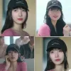 Softball kpop doona bae suzy bae bae lo stesso stile cappello per lingua anatra diamanti ricamato a bordoball black hatball hat hat hat hat hat happy fan collection