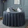 Tkanina stołowa dobra jakość czystego koloru satynowa impreza obrus gruby wielokolorowy odporne na zużycie koronkowe okładki retencji