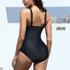 Kobiety dla kobiet kamizelki Patchwork One Piece Bikini Push-Up Pushed Bow Stripe Sexy Zebranie Zebranie ciasnego stroju kąpielowego dla