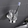 Tandborstehållare borstar guldtänder kopphållare med glas kopp rostfritt stål rullstol badrumstillbehör matt svart krom pläterad 240426