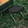 Muebles de campamento de acero inoxidable bolso al aire libre taburete plegable silla portátil para acampar pesca