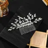 Clips de cheveux Barrettes Brosse de cheveux de mariage Silver Rignestone Bridal Hair Clip Sparkling Hair Pieces Mesdames and Girls (Silver) 240426