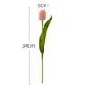 7pcs Real Touch Tulip Artificial Flower Silk Bouquet Home Living Room Decoration Tulips Fake Flowers Home Garden Decor 240415