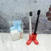 Thotocompati di spazzolino mini nuovi stivali da pioggia a supporto di spazzolino da denti per mantenere il bagno a base di spazzolino da denti a secco 240426