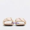 أحذية مصممة للسيدات Lido Flat Sandal Botegaveneta الإيطالية العلامة التجارية Intrecciato Leath