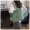 TOTES Designer stały kolor na płótnie torba o dużej pojemności bawełniane ramię swobodny użycie torebki wielokrotnego użytku Kobiety