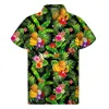 MFO2 Men's Casual Shirts Mango Banana Pineapple Graphic Shirt Men 3D Print Fruit Hawaiian Shirts Summer Beach Short Sleeve Button Lapel Aloha Blouse 240424