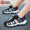 Summer Children Beach Sandals Brand Fashion Sneakers For Girls Storlek 28-38 pojkar Skodon Kids Non-Slip Sandalias Baby Shoes 240416