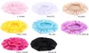 Baby Silky Satin Solid Widebrimma Sleeping Hat Girl Night Sleep Hair Care Care Bonnet Nightcap For Children Unisex Hair Tool9945826