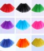 14 Cores de alta qualidade Candy Color Kids Tutus Skirt Dança Vestidos de dança Macio Tutu Salia de balé 3 ligantes Crianças Pettiskirt Roupos 4609489