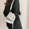 Lyxdesigner Miozj Bucket Bag Ny Summer Trend Letter Lady Bags Simple One Shoulder Messenger Bag