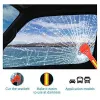 Hammer Car Emergency Escape Window Breaker und Sicherheitsgurtschneider Hammer mit leichtem reflektierendem Klebeband, lebensrettendes Überlebenskit