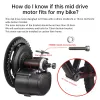 Part Tongsheng TSDZ2 TSDZ2B Engine 36V 48V 250Watt 350Watt 500Watt 750Watt Mid Drive Motor DIY Conversion E bike Kit Torque Sensor