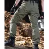 Calças de caminhada térmica de inverno calças táticas calças de carga masculinas calças de trabalho quente à prova d'água 240408