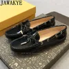 Casual Shoes Summer Women's Doudou Flat Loafers Slip-on Runway Formal Business Leather Walk Mujer