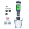 wholesale TDS PH Meter EC Temperature Meters Digital Water Quality Monitor Tester for Pools Drinking Water Aquariums LL