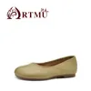 Casual schoenen Artmu Originele vrouwen Loafers Echt lederen Split Toe Flats zachte zool luxe platte hiel lage dames