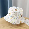 Cappelli jyup cappelli 2-4 anni per bambini estate bambini cotone protezione da sole berretto da sole per bambini beach beach girls boyt hackt cappello cartoon bombate per neonati d240425