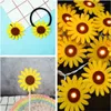 Tattoo Transfer 30pcs Yellow Sunflower Applique Patch Felt Scrapbooking Non-woven Stickers for DIY HandCraft Making Clothes Sewing Decoration 240427