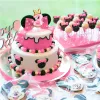 Flicka Pink Happy Birthday Candle Cake Topper Birthday Anniversary Party Supplies and Decorations