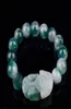 New Good Luck Gioielli Pixiu Green Jade Bead Buddha Lucky Bracciale dimensione 10mm 75Quot6718638