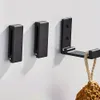 4pcs Heavyduty Aluminiumlegierung Klappschatzhaken Wand montiert rostbeständig für hängende Mäntel Handtücher Hüte Beutel 240424