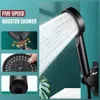 バスルームシャワーヘッド高圧シャワーヘッド5モードホース水節約スプレーノズルバスルームアクセサリー付きの調整可能なシャワーヘッド