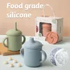 Multifunzione Silicone Kids Baby Sippy Lids Snack Baby Cuppa Panda Sution Coppa Tazza Leadile Tabella Tavolo Acqua Battiglia d'acqua per bambini 240412