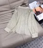 Kvinnors blusar 2024 Womens Fashion Long Sleeve Sexig Casual Striped Pearl Silk Shirt 0811