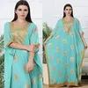 Roupas étnicas Marrocos abaya eid Party Mulheres muçulmanas Boubou Long Maxi Dress Turquia Dubai Saudi Kaftan Islâmico Robe Árabe Caftan Jalabiya